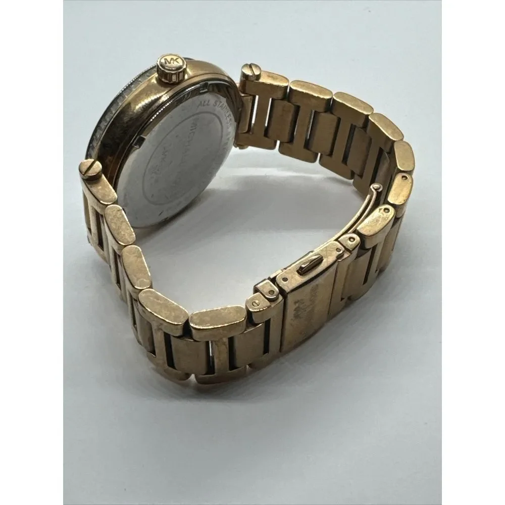 Michael Kors Skylar MK5868 Women Crystal Pave Dial Rose Gold Wrist Watch JNA807